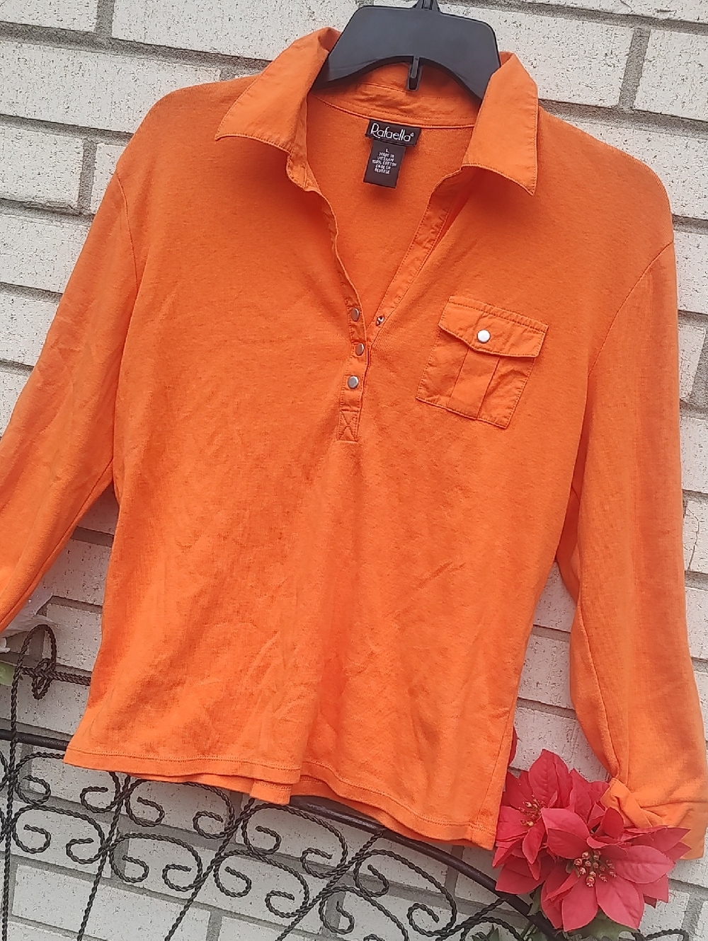 Rafaella Orange Top - Picture 6 of 9